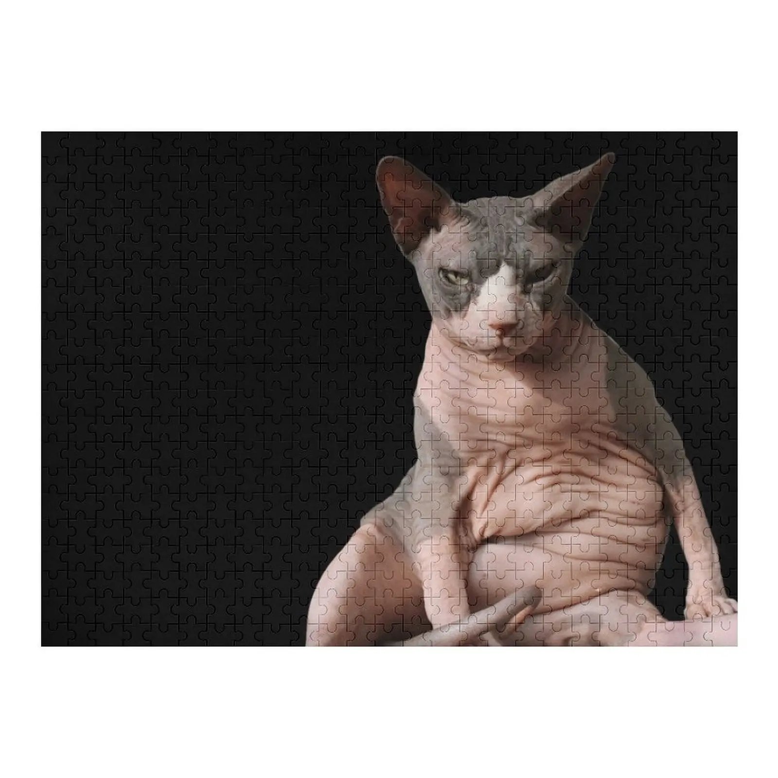 

Giant hairless cat Jigsaw Puzzle Personalized Kids Gifts Custom Wooden Name Photo Puzzle