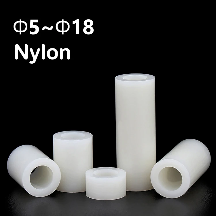 10~200Pcs Black/White ABS Nylon Plastic ABS Hollowed Spacer Hollow Standoff Washer For PCB Board Dia 5mm-18mm