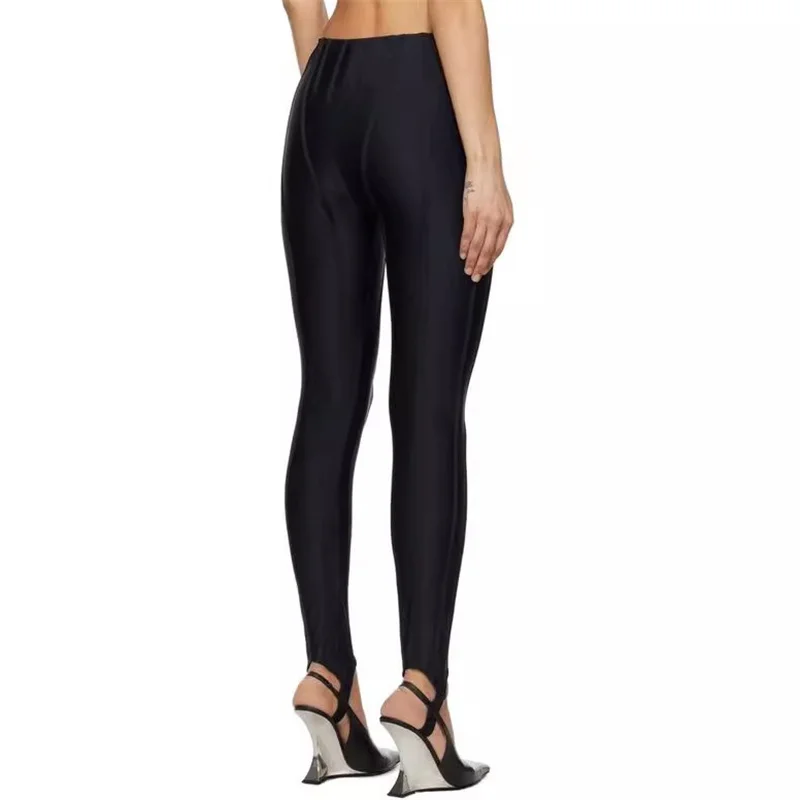 レディースパンツ 新しい伸縮性のあるスリムフィットペンシルパンツ 冬2025 フィッシュボーンスプライシング フットステッピング ヨガパンツ y2k レディースレギンス