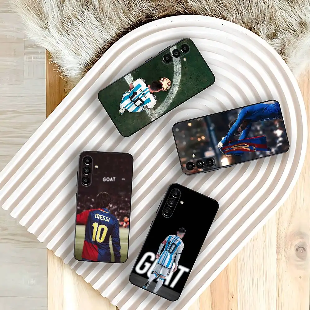 

No. 10 M-Messi Football Phone Case For Samsung Galaxy A73,31,32,72,41,53,52,71,22,5G,Note,J7,8,9 Soft Black Cover