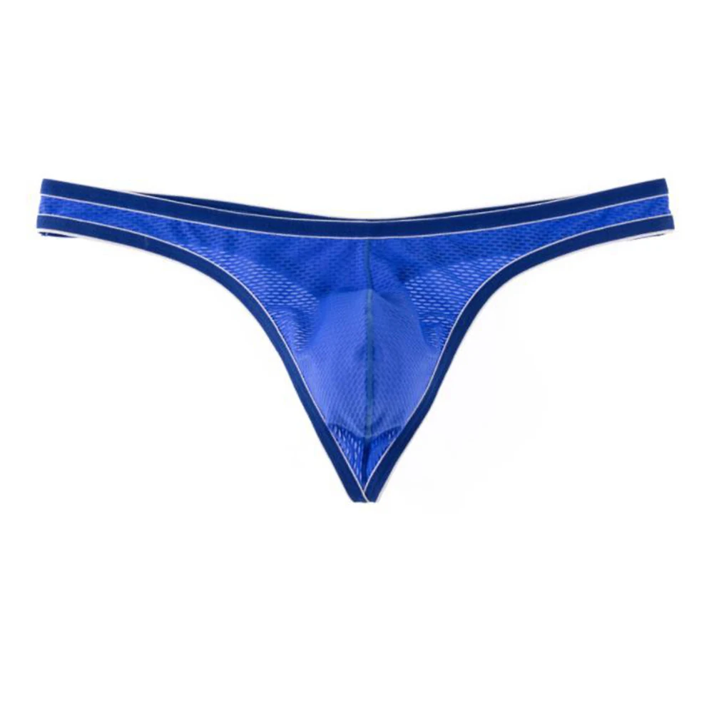 Suspensorio Sexy para hombre, tangas con parte trasera en T, Bikini translucente, calzoncillos, ropa interior, lencería, bragas, 1 unidad