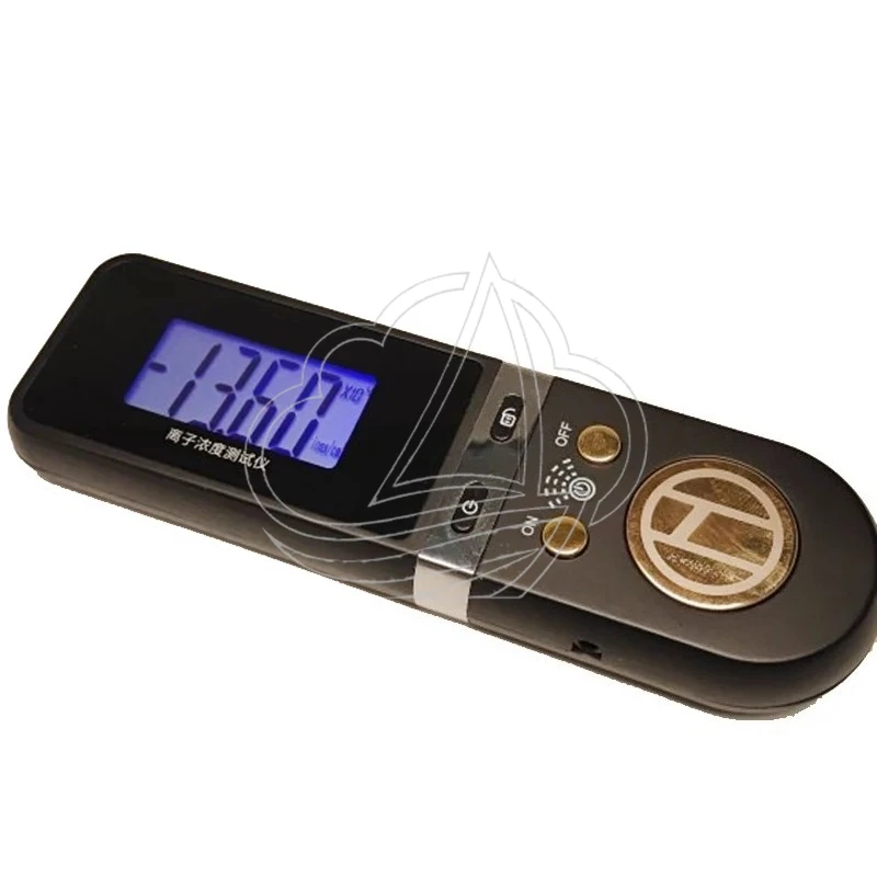 Portable Air Ion Concentration Tester 90% New Negative Ion Detector with Gold Plated Blue Screen Display for Environmental Testi