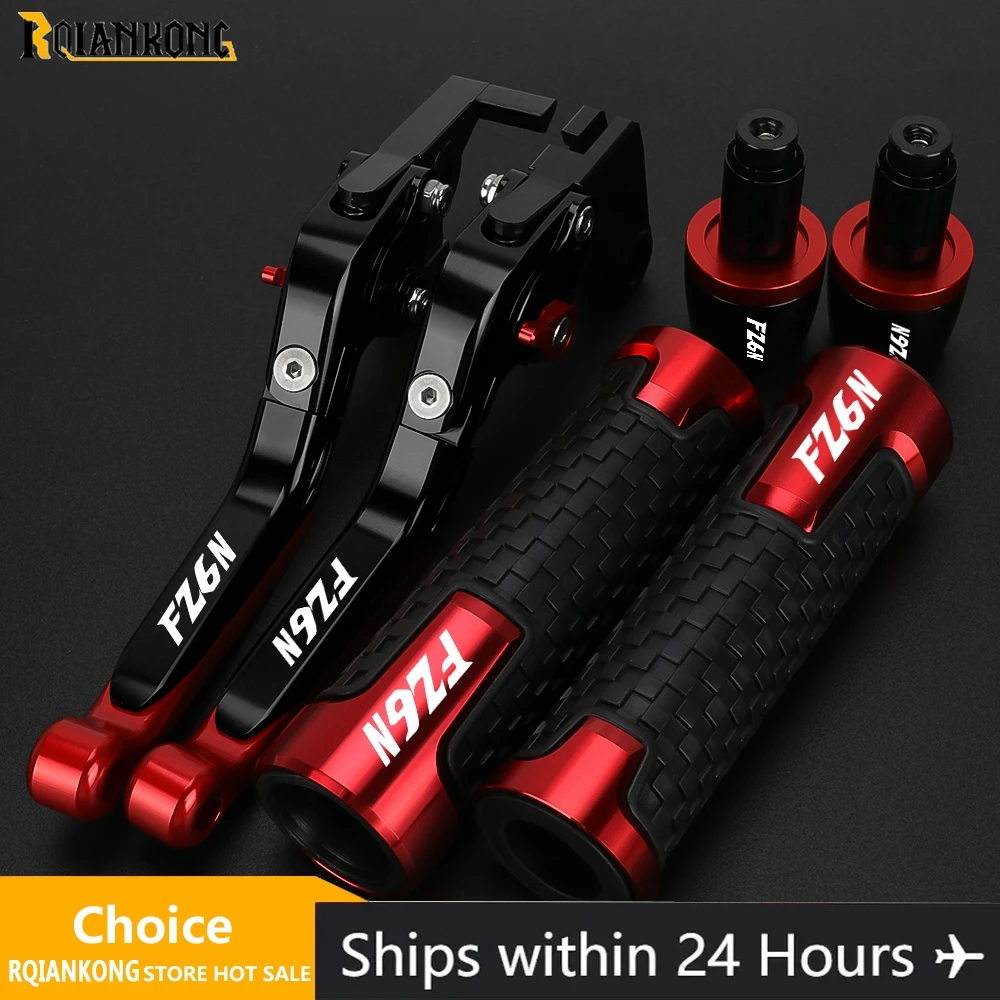 Alavancas de freio e embreagem ajustáveis para motocicleta, guidão, extremidade para yamaha fz6n FZ-6N FZ6-N fz 6n 1998-2003 2002 2001 2000 1999