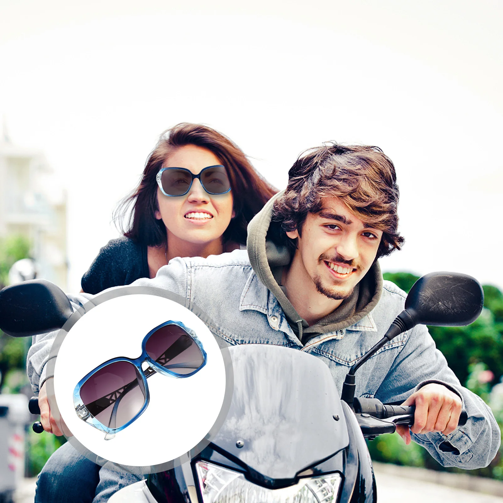 

1Pair Outdoor Cycling Sunglasses Fashion Uv400 Protection Eyewear High-Definition Clear Lens Comfortable Fit for Sports Driving