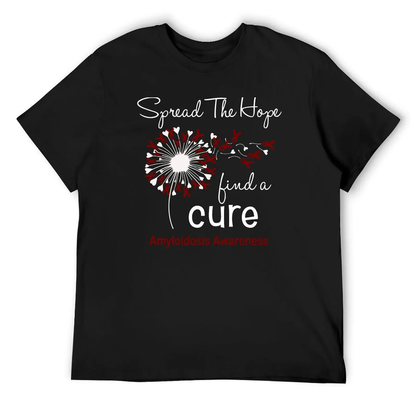 

Spread The Hope Find A Cure Amyloidosis Awareness T-Shirt summer shirt customs design your own anime clothes sweat shirts, men