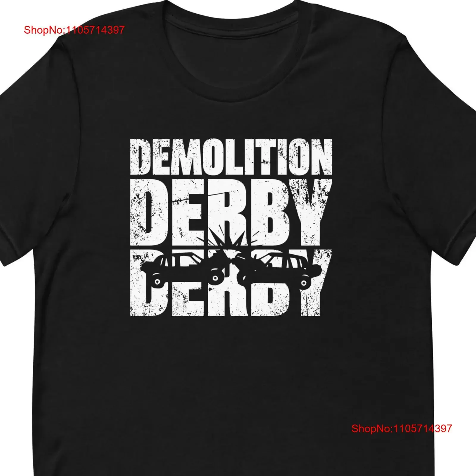 Demolition Derby T Shirt Racer Figure 8 Racing T2024 vintage Washed Stretched graphic streetwear Stylish Soft Unisex