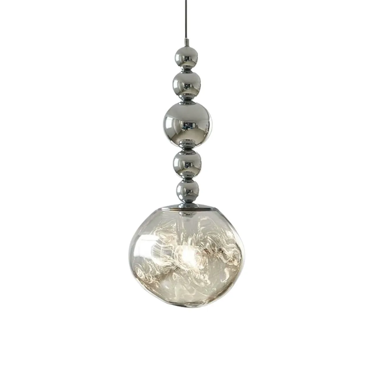 

Retro Lava Crystal Pendant Lights Nordic Restaurant Kitchen Bar Led Hanging Lamp Minimalist Bedroom Bedside Hanging Line Lamp