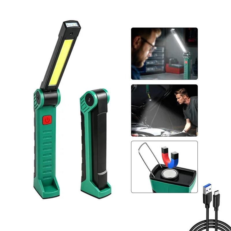 nova-lanterna-de-trabalho-led-cob-dobravel-e-com-ima-com-gancho-bateria-integrada-e-recarregavel-por-usb-ideal-para-inspecoes-e-reparos