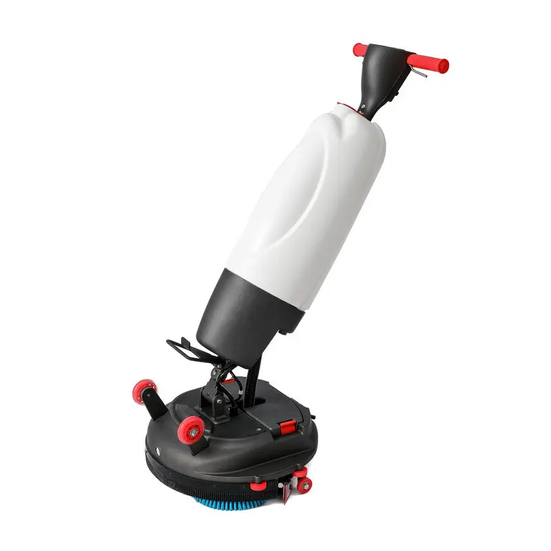 充電式業務用フロアスクラビングマシン、ダブルブラシコードレスミニスクラバー乾燥機、フロアモップ機器、簡単操作