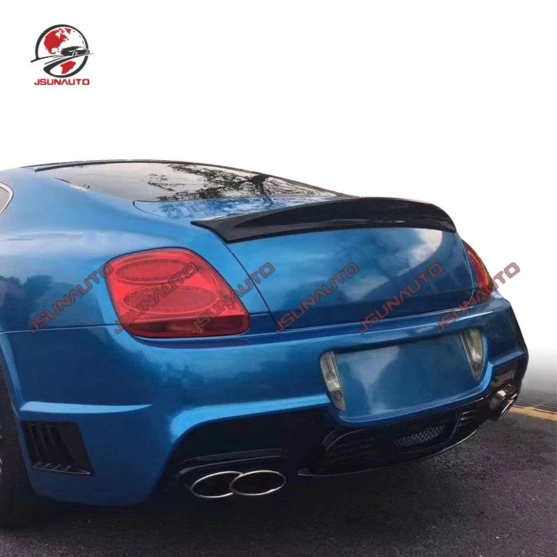 Rear Spoiler For 04-12 Bentley Continental GT WD Style Trunk Wing Fiberglass Unpainted Rear Spoiler For Bentley Kit