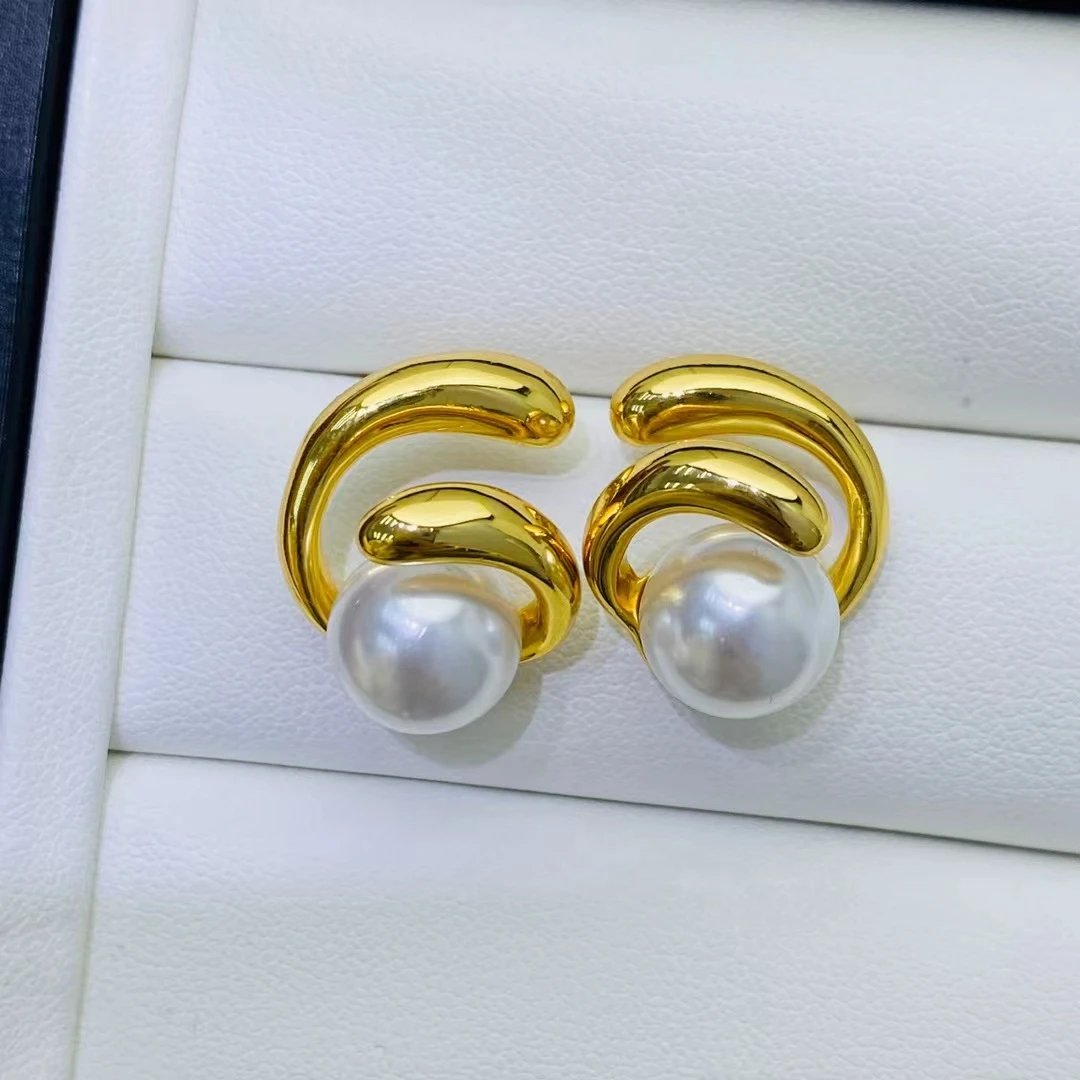 

Оптовая продажа, серьги из стерлингового серебра 925 пробы, фурнитура для крепления, базовые монтажные детали, аксессуар для жемчуга 8-9 мм