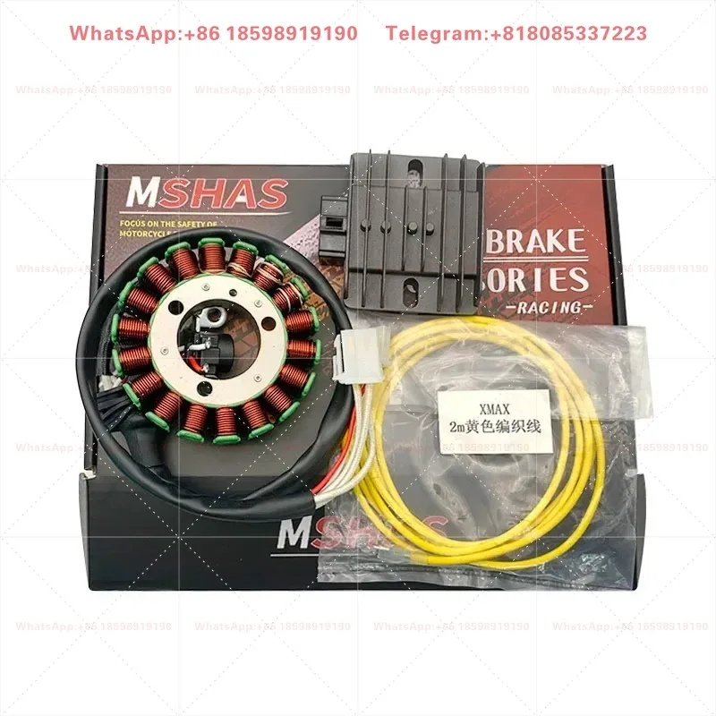 High Power Generator Stator Coil 330W Charging Rectifier Kit For XMAX300 Modification