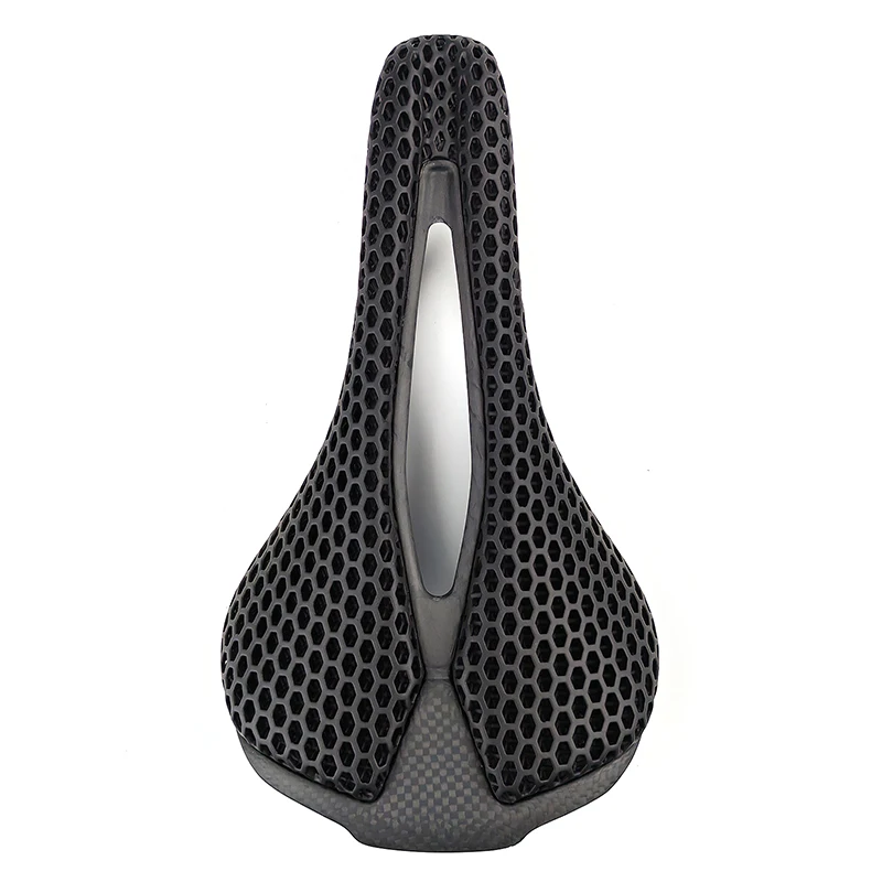 New Road Bike Full carbon fibre saddle 3D printing bicycle saddle front seat mat hollow Honeycomb heat dissipation comfortable