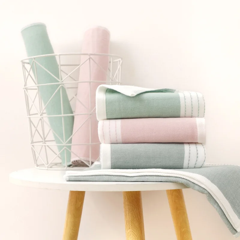 Japanese-Inspired Ink-Scented Gauze Towel – 100% Cotton Ultra-Soft Highly Absorbent Ideal for Adult Face Cleansing