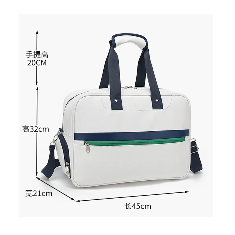 Portable White Tennis Shoulder Bags RH2 Tennis Racquet Handbag Squash Padel Pickleball Sports Storage Bag Shoes Compartment Bags