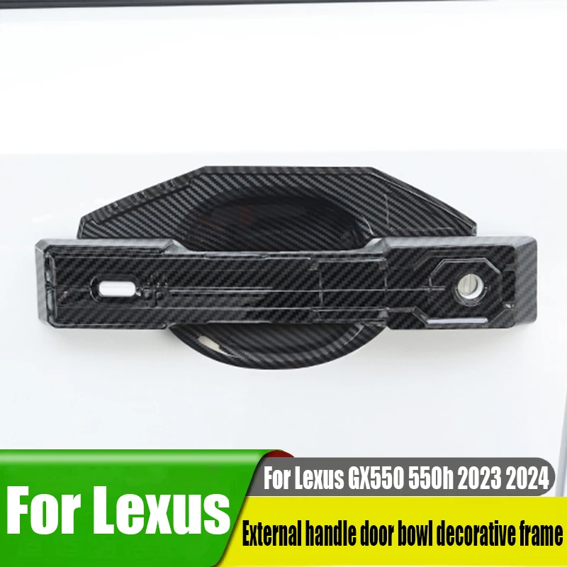 Car door handle door bowl decorative frame car exterior decoration products ABS material For Lexus GX550 550h 2023 2024