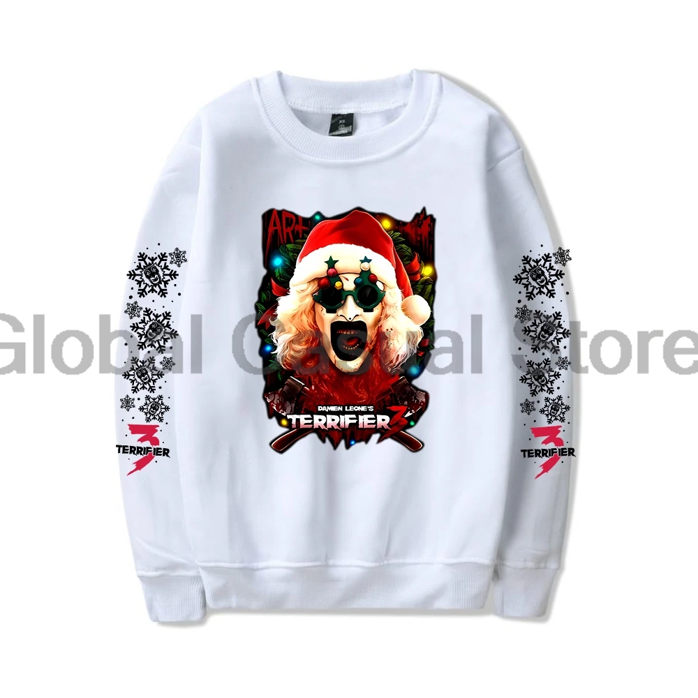 Terrifier 3 Yuletide Terror Sweatshirt Christmas Merch Long Sleeve Streetwear Women Men Trendy Outfits