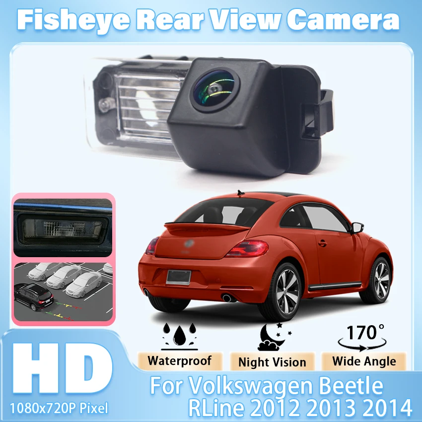 HD CCD Car Rear view Reverse Camera For Volkswagen Scirocco CC Golf 6 2010~2012 Polo 6R Magotan 2011~2013 Beetle RLine 2012~2014