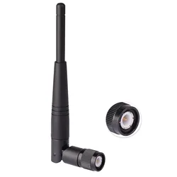 Superbat 5dbi 2.4GHz Omni WiFi Tilt and Swivel Antenna TNC Male Connector for Linksys, D-Link, Netgear Router to Boost Wireless