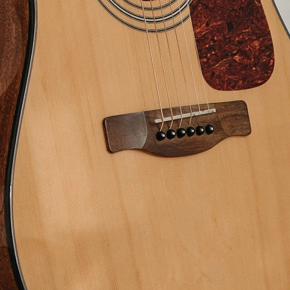 

12Pcs Guitar Bridge Pins Acoustic Folk Guitar Accessories Stabilize Strings Clear Sound Easy Install Bridge Pins