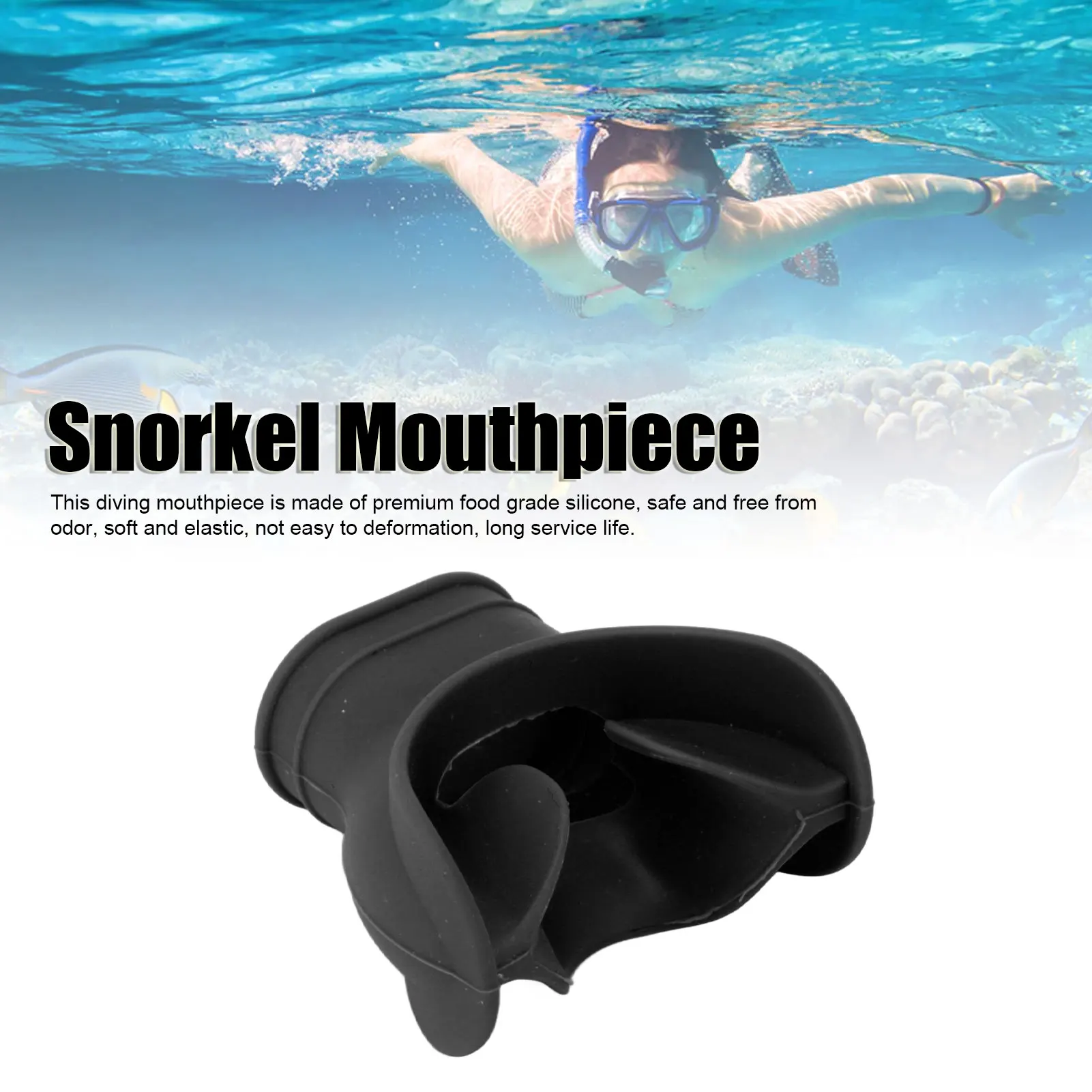 Scuba Diving Regulator Mouthpiece Silicone Universal Comfort Bite Mouthpiece Snorkel Regulator For Replacement