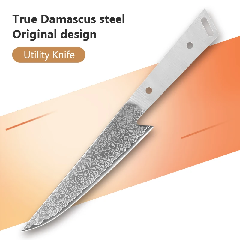Japanese Hand Forged Chef Knives Blank Blade DIY Damascus Steel VG10 Kitchen Knife Blade DIY Making Handmade Knife