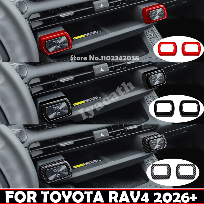Für TOYOTA RAV4 RAV 4 2026 2027 GR Sport Kabellose Ladeanschluss-Abdeckung Links Rechts Fahrmodus EV-Modell Gelände Schnee Normal Abdeckung