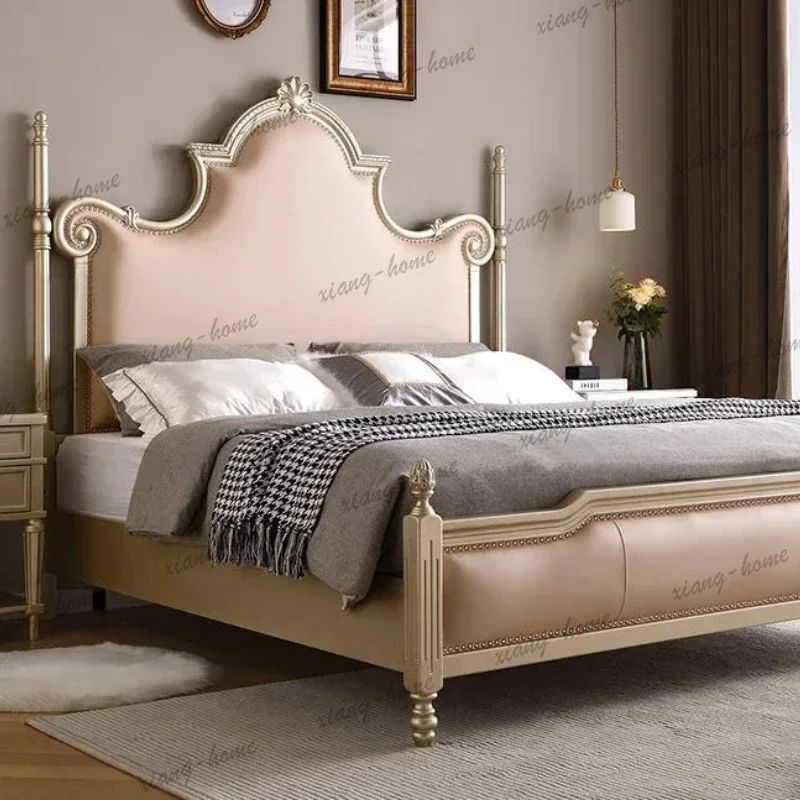 FG 180X200cm Double Bed Headboard Full Marriage Bedrooms Complete Bedroom Furniture Queen Beds On Offer Nordic Luxury French Fra