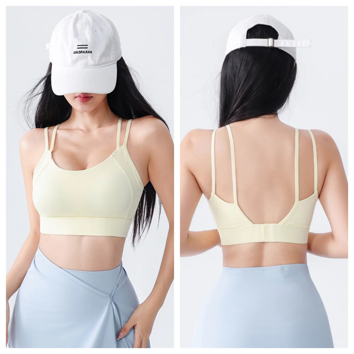 Women's High Impact Sports Bra, Racerback Workout Tank Top for Running, Yoga & Casual Streetwear