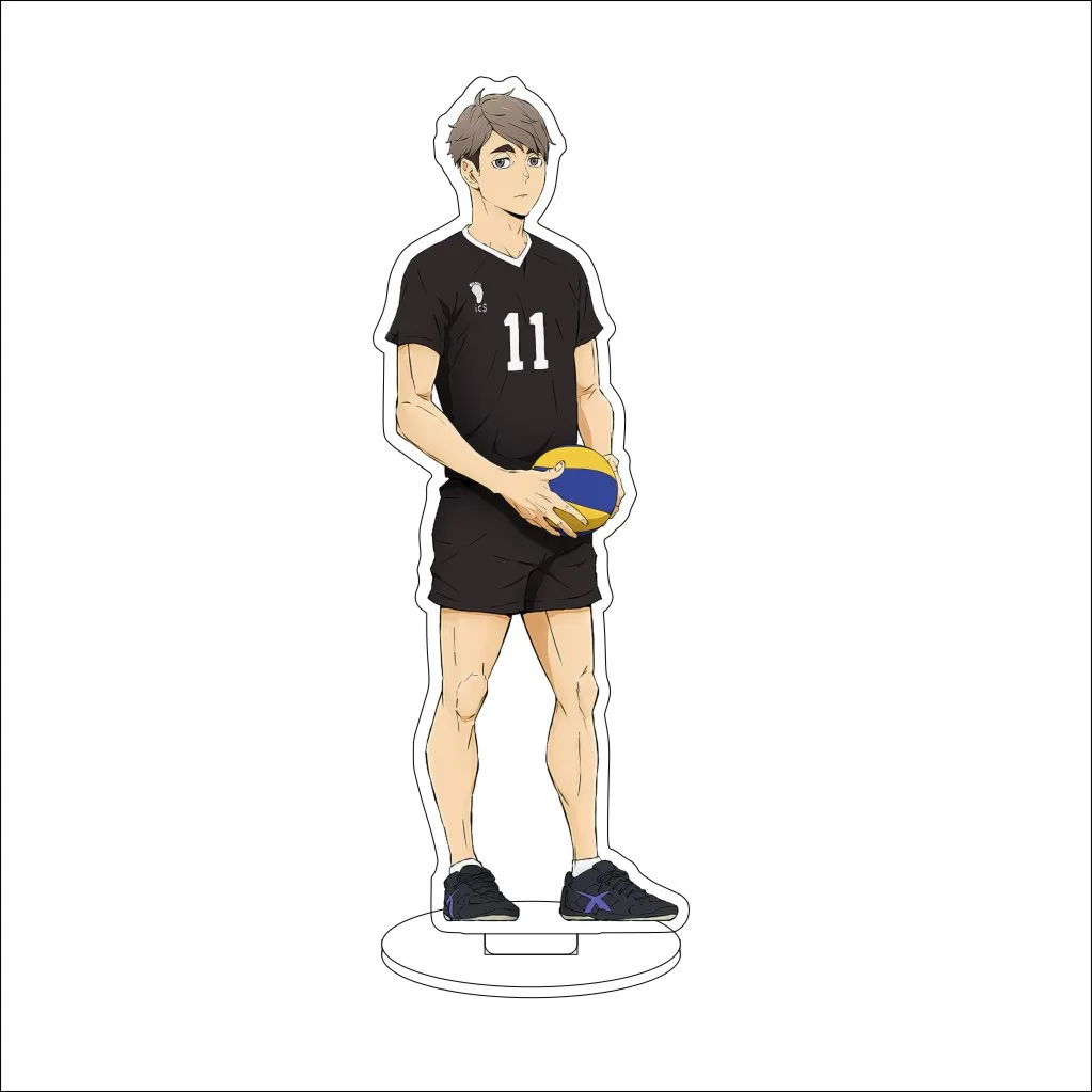 16CM Anime Haikyuu Hinata Shoyo Tsukishima Kei Nishinoya Yu Kozume Kenma Kageyama Tobio Cosplay Acryl-Figur Ständer Geschenke Dekorationen – Detail 3