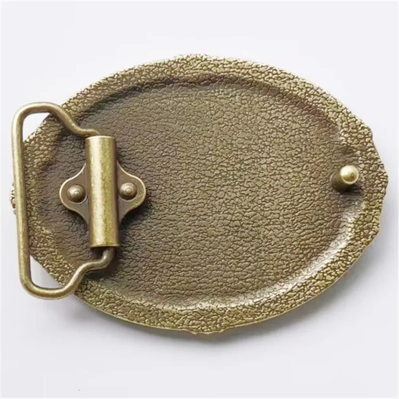 مشبك حزام من سبائك الزنك على شكل سفلي من سلالة تانغ الرجعية