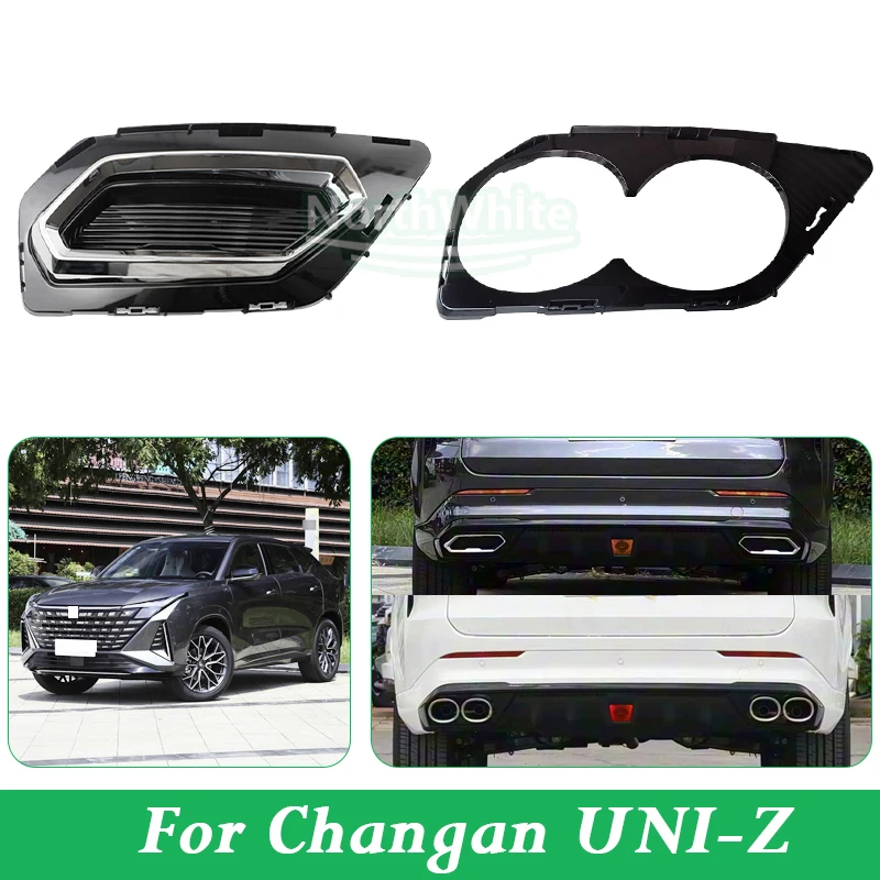 Rear Bumper Exhaust Pipe Decorative Cover For Changan UNI-Z Exhaust Muffler Tip Trim