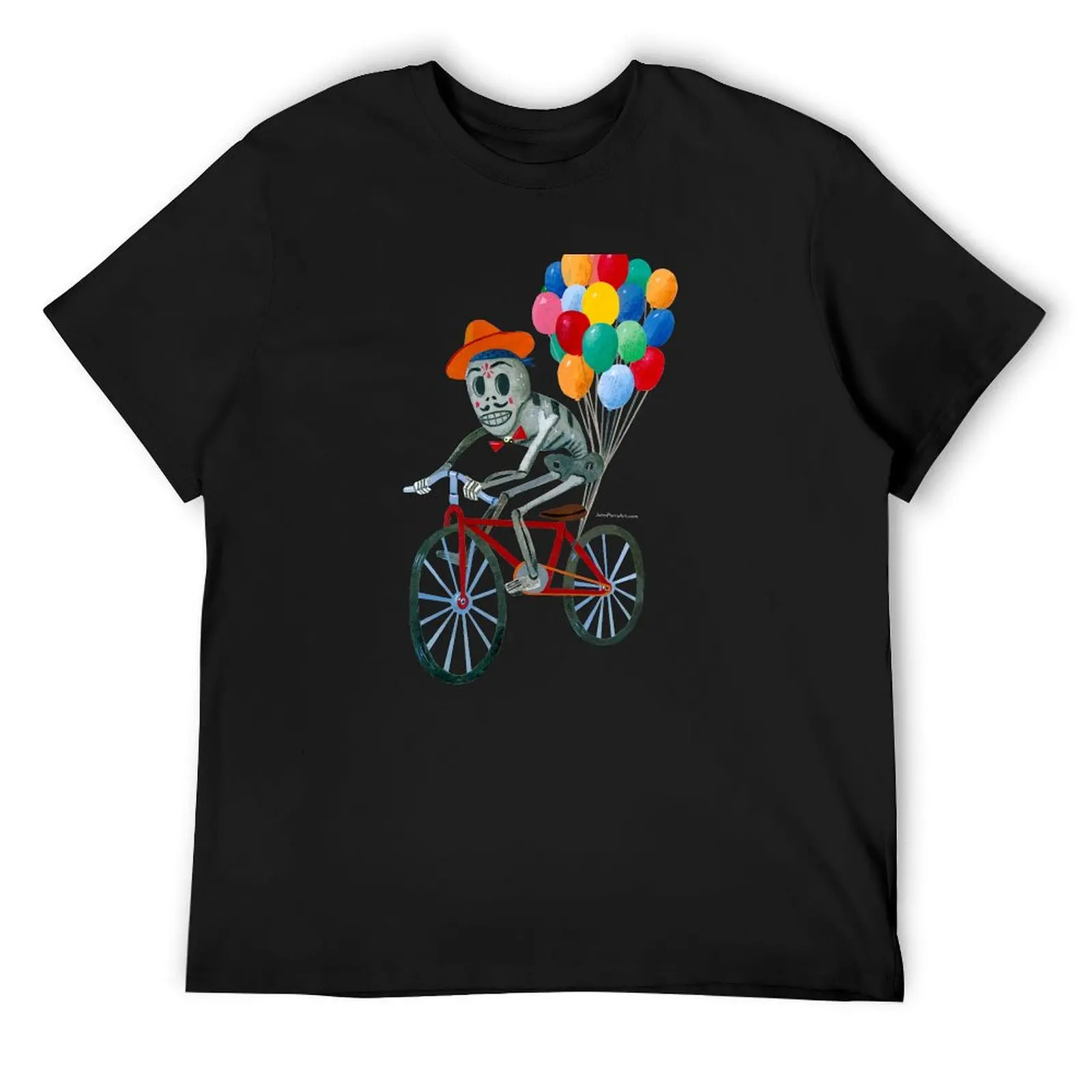 

Dia de Muertos, Seor Bicycle Ride T-Shirt customs design your own oversized graphic tee blue lock shirts men