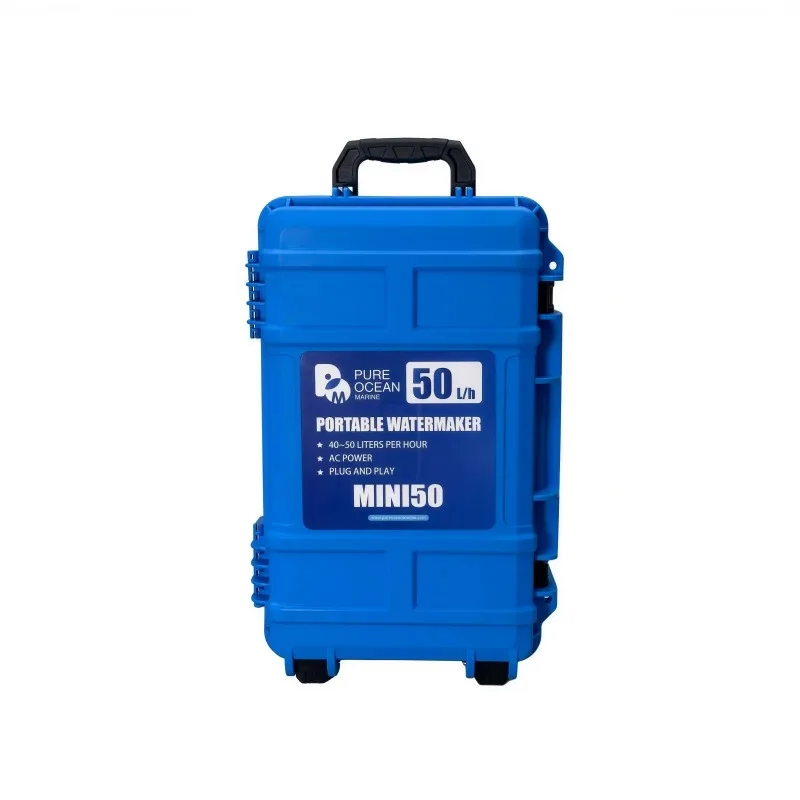 PureOceanMarine Portable Marine Watermaker 24Inch Trolley Desalination Unit for Yachts and Boats, Freshwater Machine
