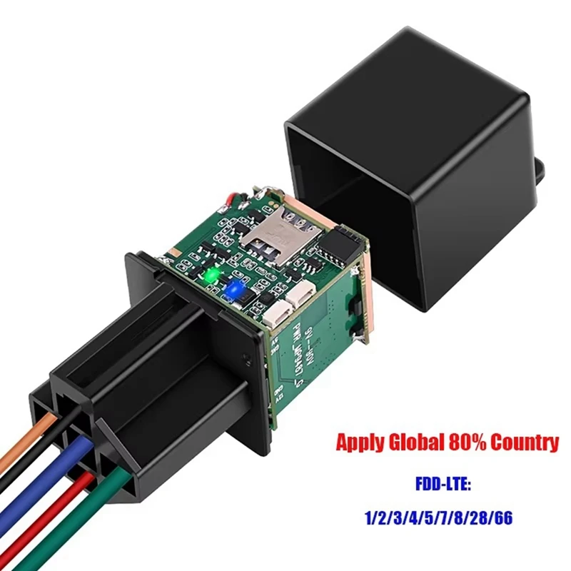 

4G Relay GPS Tracker Hide Car Cut Off Oil Tracking 4G SA ACC Status Towed Away Location Call SMS Alarm Safety System