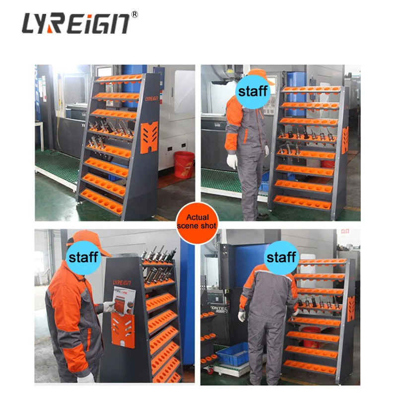 LYREIGN DJ102LC Supply Industry Cutting Tool Holder Storage Cart Tool Trolley BT30 BT40 BT50 HSK63 For