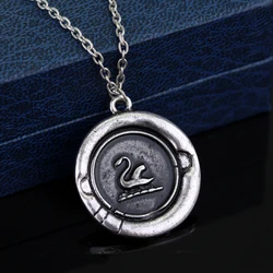 Fairy Tale Drama Once Upon a Time Snow White and Prince Charming necklace Emma Swan Amulet Pendants Necklace Aged Antique