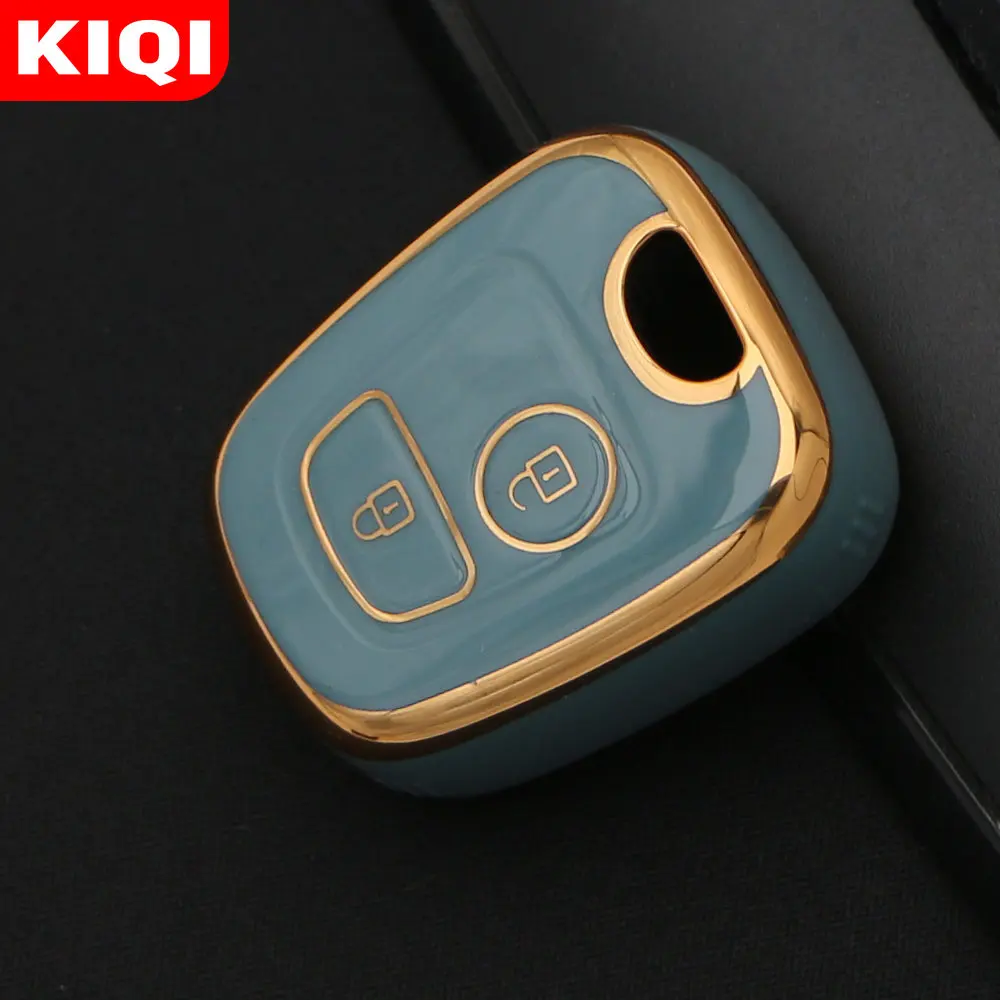 TPU Car 2Button Key Cover Case for Peugeot 106 107 206 207 307 for Citroen C1 C2 C3 C4 XSARA PICASSO for Toyota AYGO Protector