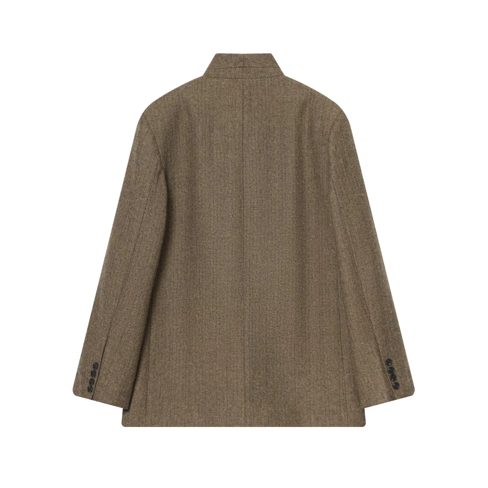 SuperAen O-neck Korean-style Single-breasted Short Leather Jackets for Women 2025 Autumn New High Street Fashion Casual Coats