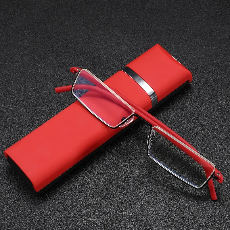 

Hot Sale Women And Men Comfy Ultra Light Reading Glasses Computer Goggles Presbyopia 1.0 TO 4.0 Eyewear Accessories With Case