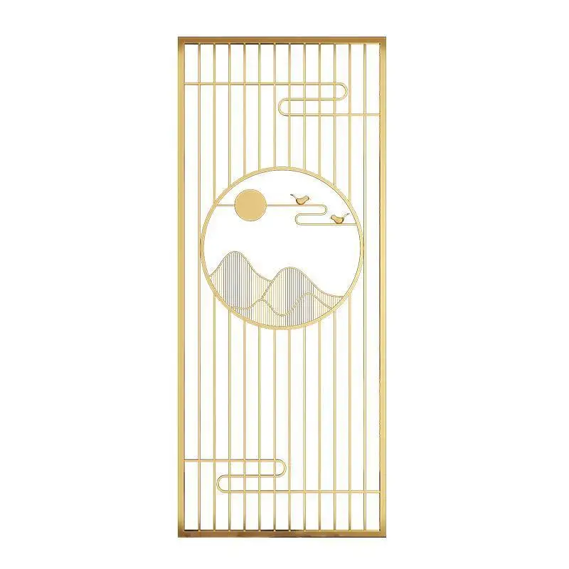 Aangepaste scheidingsscherm Netto Rode scheiding Rasterstijl Nieuwe stijl Aluminium Kunst Licht Luxe Woonkamer Kantoor Entree Par