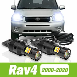 2pcs For Toyota Rav4 2000-2020 Dual Mode LED Turn Signal+Daytime Running Light DRL 2005 2011 2012 2013 2014 2015 Accessories