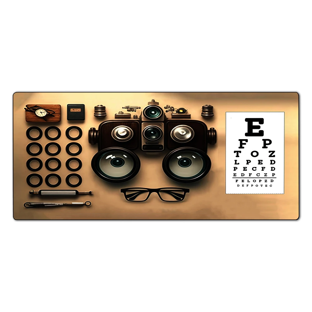 Large size mouse pad Optometry Office Decor Optometrist Mouse Pad Eye Doctor Desk Decor Gift for Ophthalmologist Optician Gifts