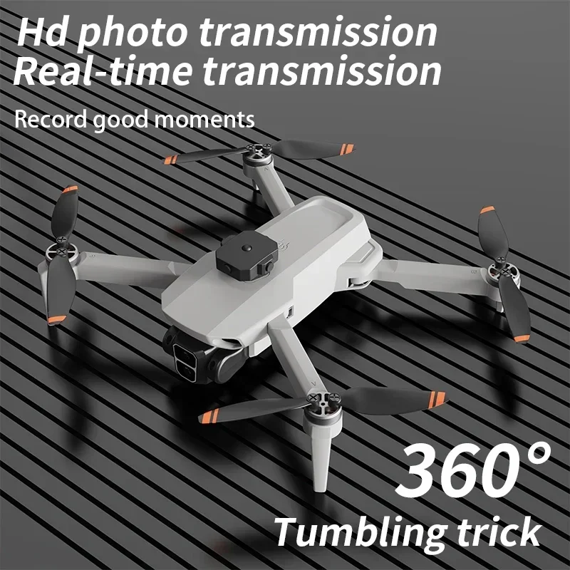 محرك L106 MAX جديد بدون فرشاة 8K HD كاميرا مزدوجة 2.4 جيجا هرتز بدون طيار 360 درجة °   ألعاب هليكوبتر RC محمولة لتجنب العوائق الذكية هدية