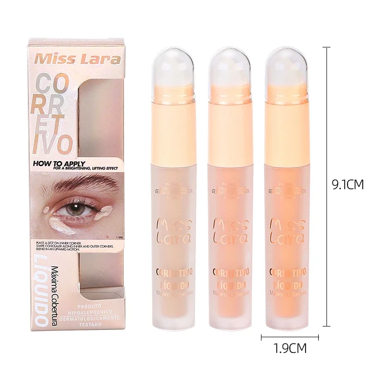 Heallor 3Colors Face Bronzers Concealer Sponge Pen Liquid Dark Circles Corrector Nose Shadow Contour Concealers Stick Cosmetic M
