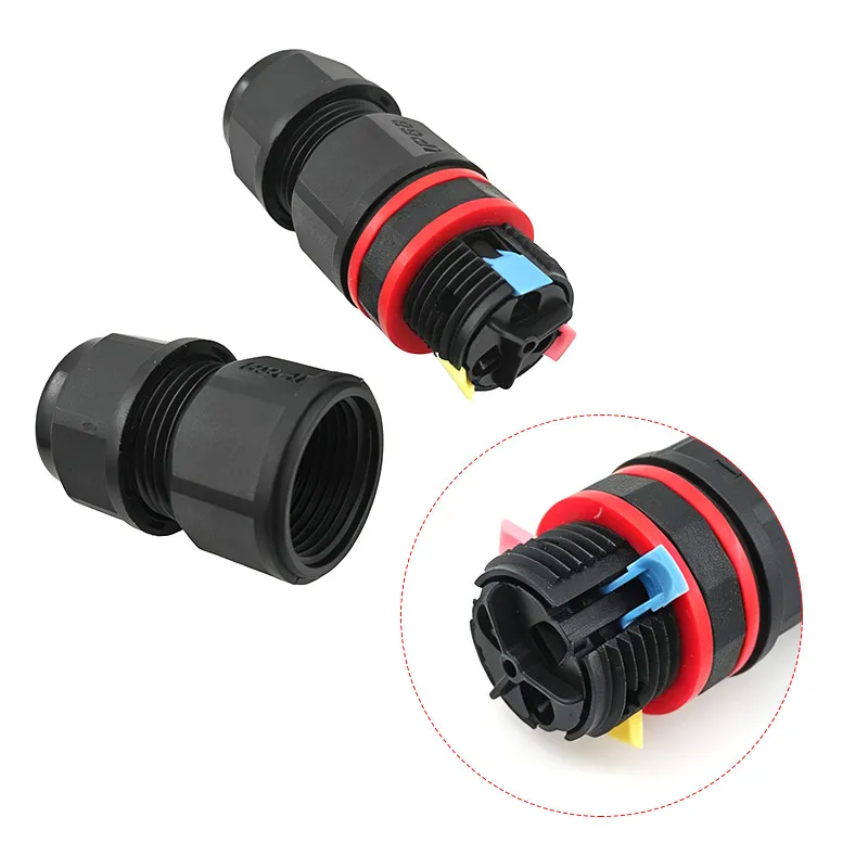 10Pcs IP68 CN15 3Pin Waterproof Connector Solderless Quick Wiring Junction Box Terminal For 3‑10mm Cable Outdoor Use