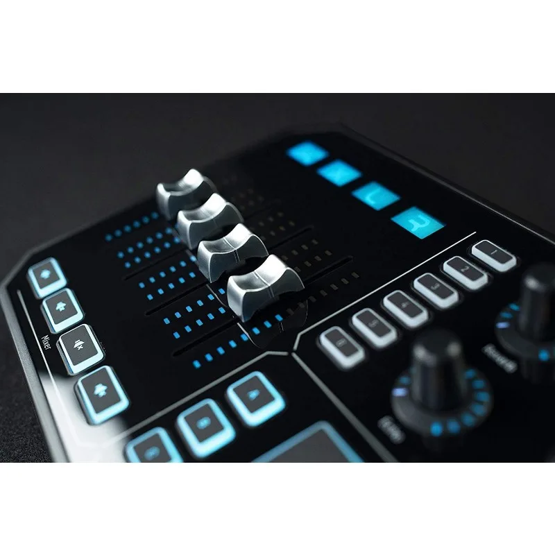 Revolutionary  4-Channel Mixer, Motorized Faders, Sound Board and Vocal Effects, Officially Supported on Windows