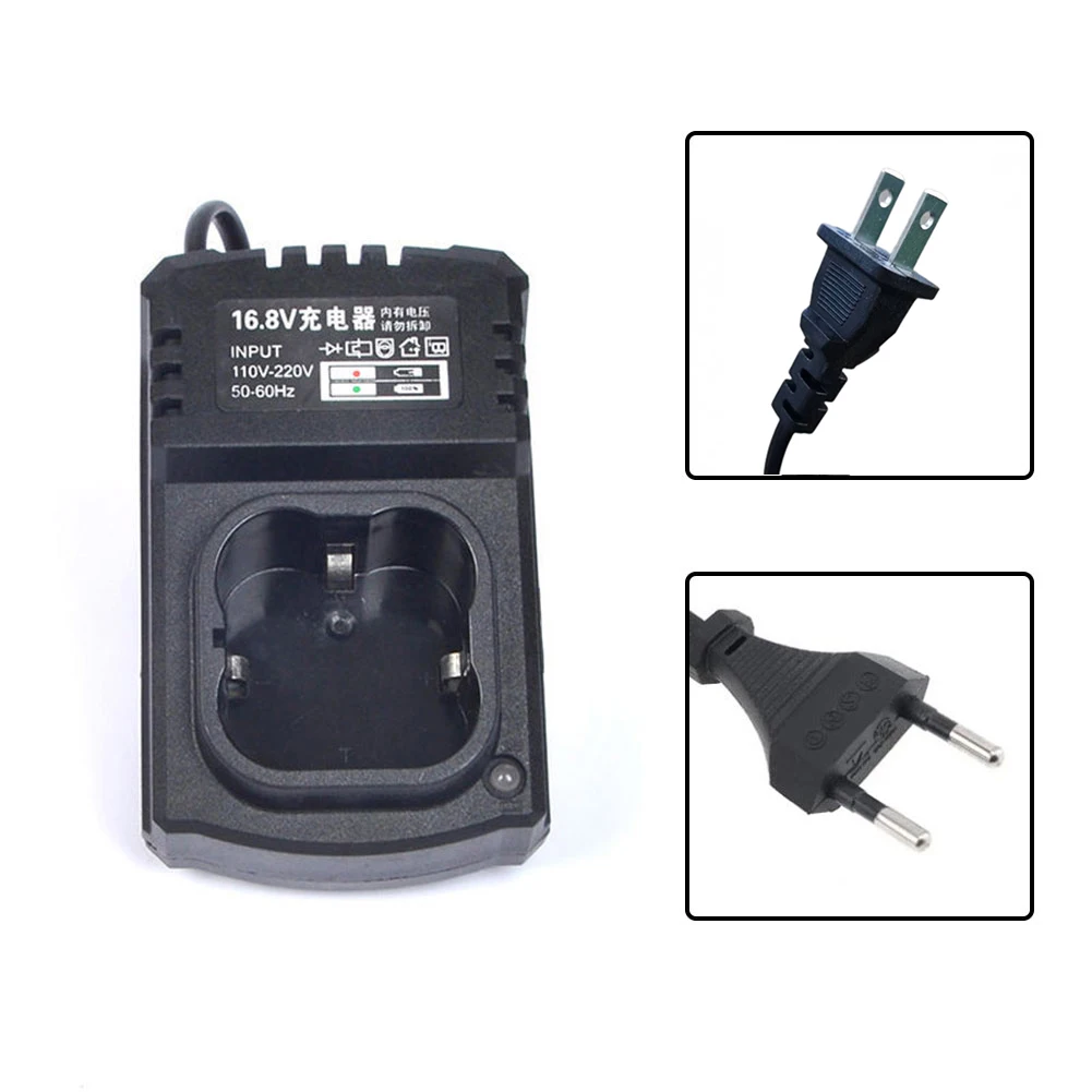 Imagem -06 - Universal Carregador de Broca Elétrica Li-ion Bateria de Lítio Adaptador de Energia Eua ue Plug Acessórios da Ferramenta Elétrica 16.8v