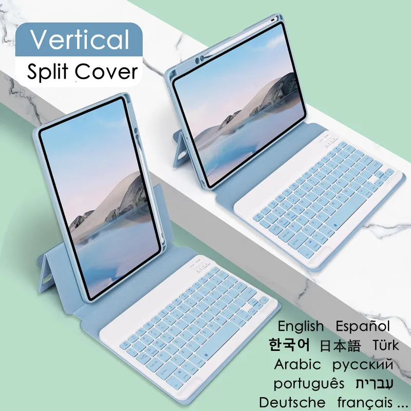 

Case for iPad Mini 6 Keyboard Magnetic Split Cover Korean Japanese Spanish for Apple iPad Mini6 6th Keyboard Cover Detachable