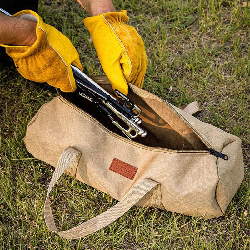 Camping Tools Storage Bag Large Capacity Camping Tool Organizer Bag Lightweight Tent Peg Ground Nail Holder Bag Camping Supplies